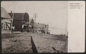 1905 Canada photo postcard Main Street Haileybury Ontario