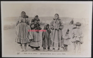 c. 1903 Canada Nunavut Coronation Gulf photo postcard Inuit women