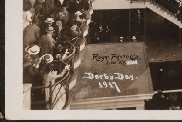 1917 USA photo postcard Kentucky Derby May 12 1917