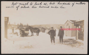 c. 1908 Canada photo postcard  Gowganda ON Silver Rush