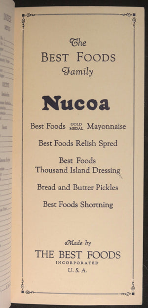 c. 1930s USA two recipe pamphlets from ‘Best Foods’