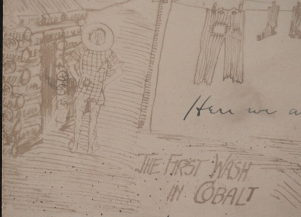 Early 1900s Canada humorous postcard silver rush mining town Cobalt ON