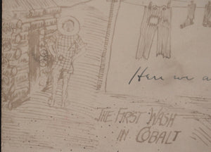 Early 1900s Canada humorous postcard silver rush mining town Cobalt ON