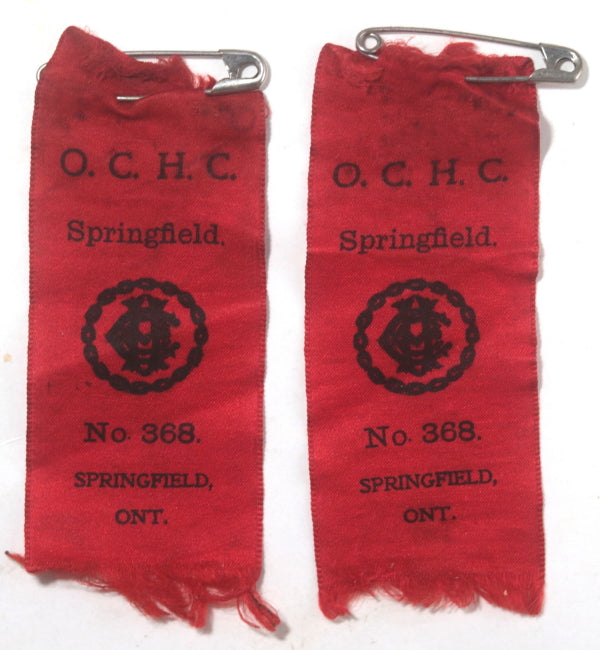 Early 1900s Canada Springfield ON Order Canadian Home Circles ribbons