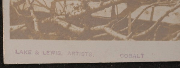 c.1908 Canada Cobalt ON photo postcard King Edward mine cabin