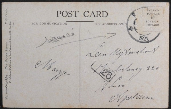 c.1910s UK postcard black children in bathtub. Image by F.G. Lewin