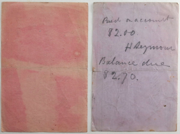 1888 Canada set of 4 Toronto Typographical Union dues cards