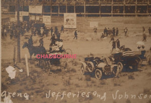 1910 USA Reno NV photo postcard boxing 'Fight of the Century'