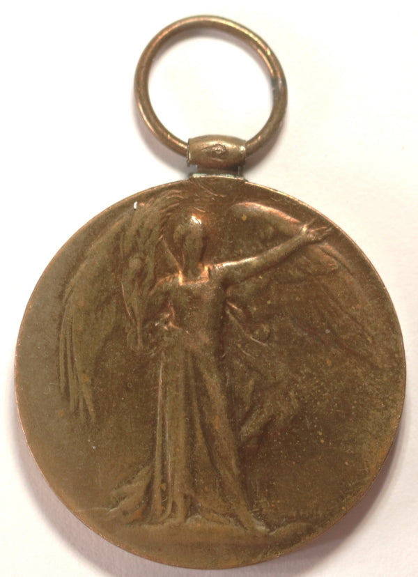 WW1 Canada Victory medal young Private Statom injured Vimy 1917