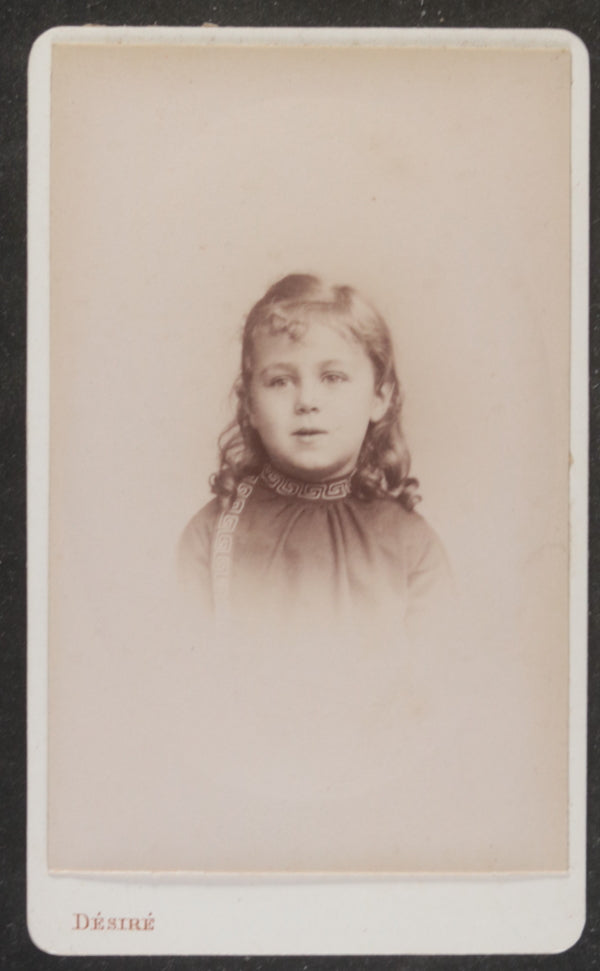 1892 France CDV photo young lady