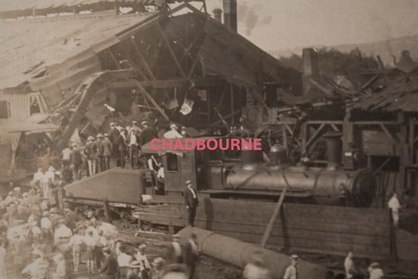 1908 USA RPPC photo postcard mill explosion York PA