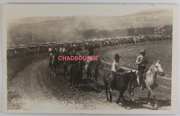 c. 1930s USA photo postcard Okanagan Rodeo (Washington)