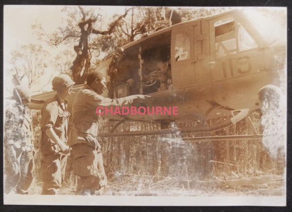1967 Vietnam War photo medivac helicopter Battle of Dak To