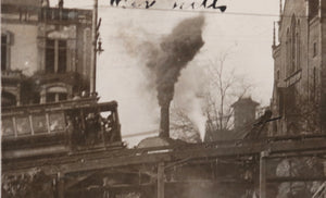 1908 USA photo postcards rail regrade, 4th Ave. Seattle WA