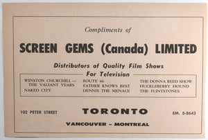 1962 Canada Toronto Variety Club advertising clippings - entertainment