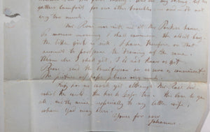 1852 USA Newark NJ letter from artist Johannes Ortel