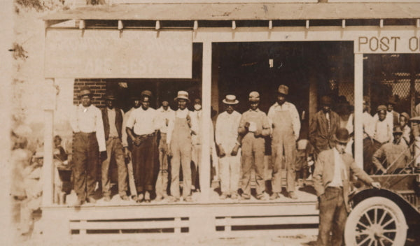 1914 USA Moscow AK postcard photo General Store, PO, African-American