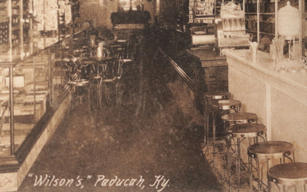 1910 USA Padukah KY photo postcard interior Wilson’s general store