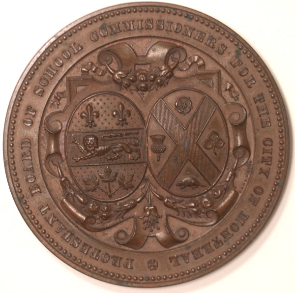 1898 Canada Montreal Protestant School Proficiency medal