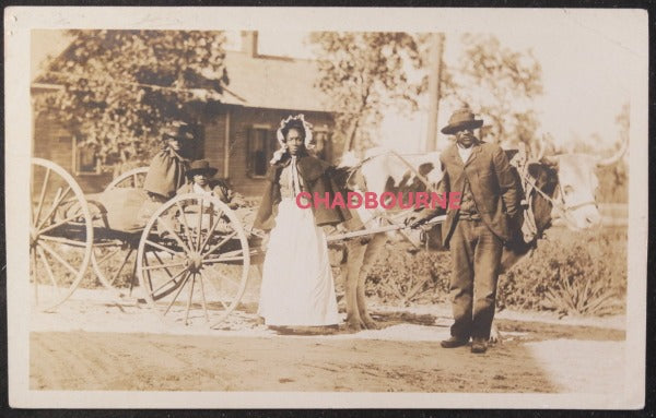 1910 USA Pinehurst NC African-American family, golf