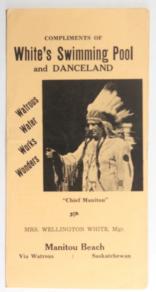 c. 1940s Canada Watrous Saskatchewan 2 tourism leaflets Manitou Beach