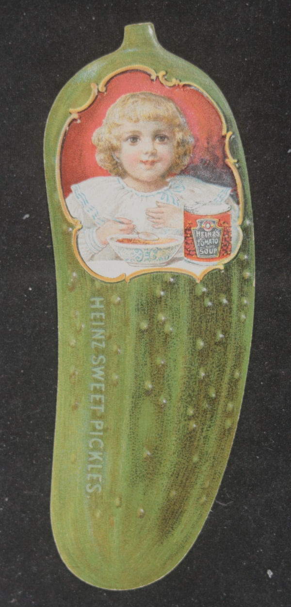 c.1900 USA Pittsburgh Heinz Sweet Pickles trade card '57 varieties' 
