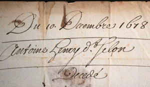 1678 Paris demande d’admission aux Invalides pour soldat Garde du Roi Louis XIV