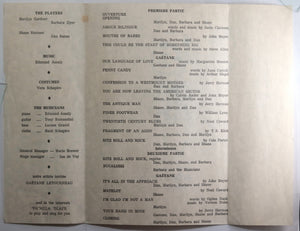 1961 Montreal programme music event Chez  Desjardins +  Molson ad
