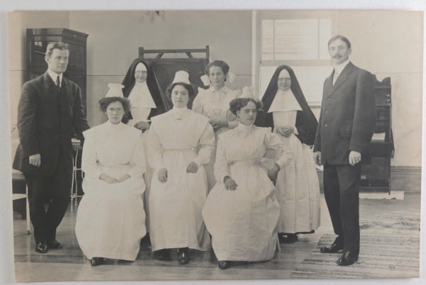 c.1910 Canada 3 photos personnel médical Hotel Dieu de Montreal
