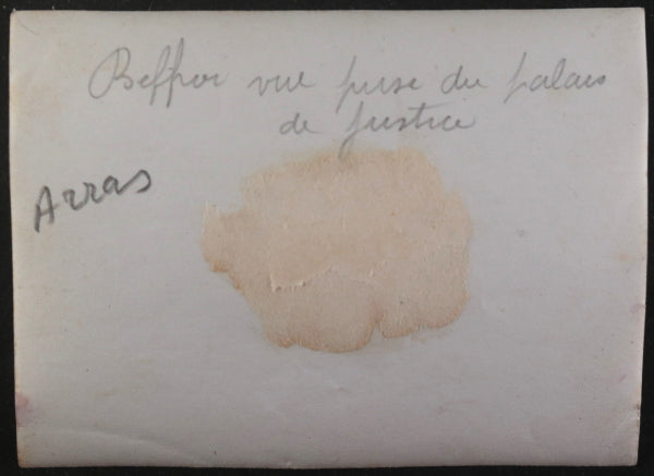 Guerre 14-18 France Arras photo ruine du beffroi