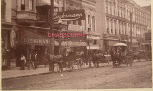 1904 USA Memphis TN street photo of Luehrmann Hotel