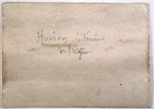 Guerre 14-18 France photo ruines interieur église Saint-Martin Huiron (Marne)