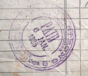 1885-86 Canada Barrie ON Strong & Donnell general store receipts 