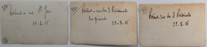 Guerre 14-18 France lot de 9 photos ruines bombardement Reims 1915-16