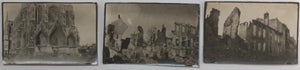 Guerre 14-18 France lot de 9 photos ruines bombardement Reims 1915-16