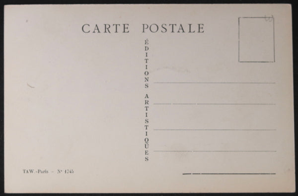 1910 France carte postale mode feminine Rue de la Paix Paris