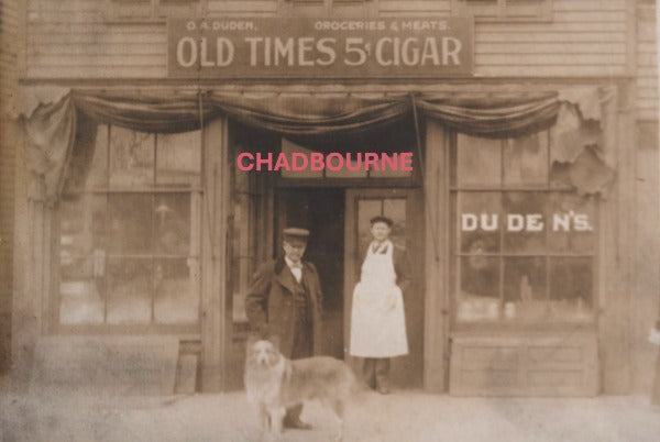 1907 USA photo postcard Duden’s General Store Toledo OH