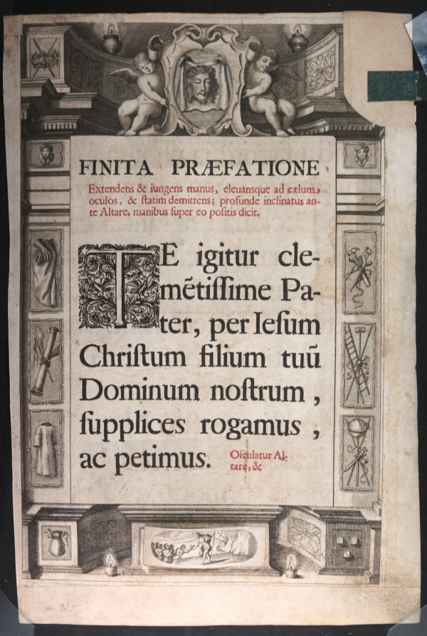 1626 Cologne (Holy Roman Empire) 2 leaves Roman Missal
