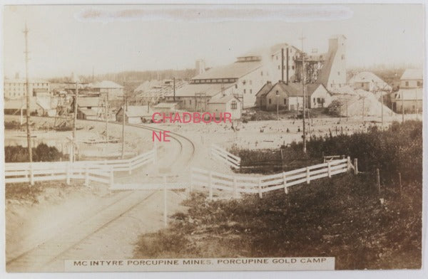 c. 1910s Canada photo postcard McIntyre Mines Timmins ON