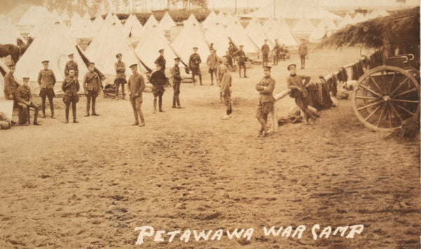 WW1 Canada photo postcard of Petawawa ON military camp