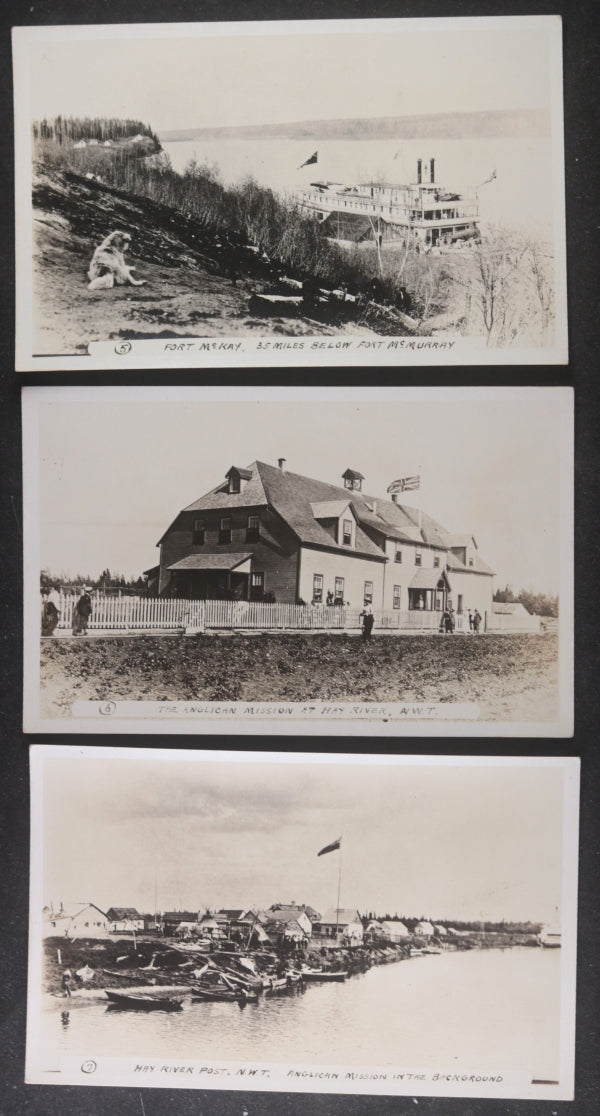 c. 1920 Canada 12 photo postcards NWT and Northern Alberta