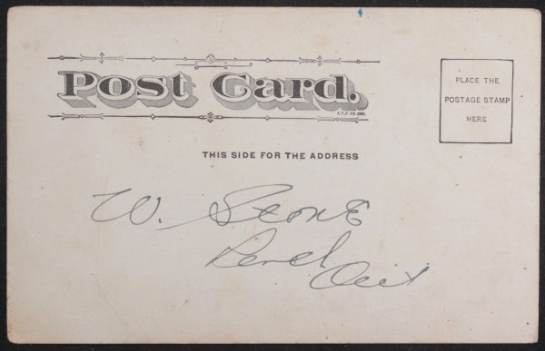 1905 USA postcard Christmas stocking African-American boy