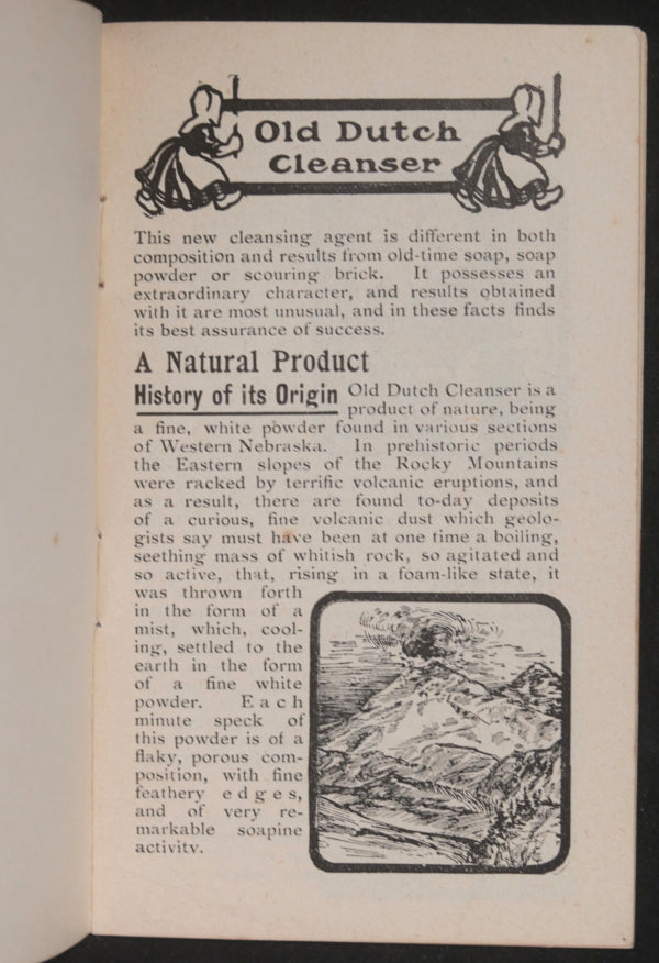 c. 1910 Canada pamphlet Old Dutch Cleanser suggested uses
