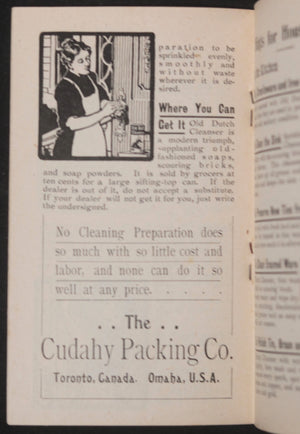 c. 1910 Canada pamphlet Old Dutch Cleanser suggested uses