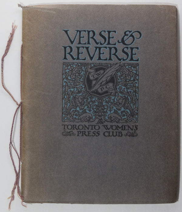 1922 Canada Toronto Women's Press ‘Verse & Reverse’ (L.M. Montgomery)