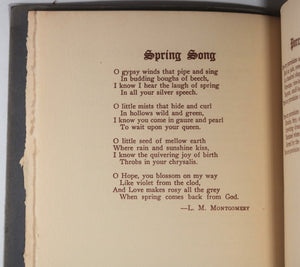 1922 Canada Toronto Women's Press ‘Verse & Reverse’ (L.M. Montgomery)
