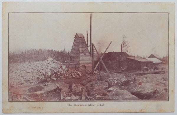 c.1910 Canada postcard of the Drummond Mine, Cobalt Ontario