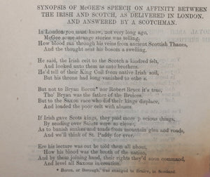 1860 Canada political pamphlet “The Canadian Orange Minstrel” McBride