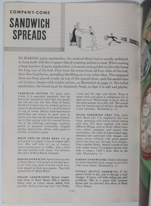 1933 & 1934 USA Bond Bread Cook Books