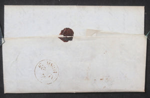 1838 UK letter London to Liverpool, inviting friend to stay in London